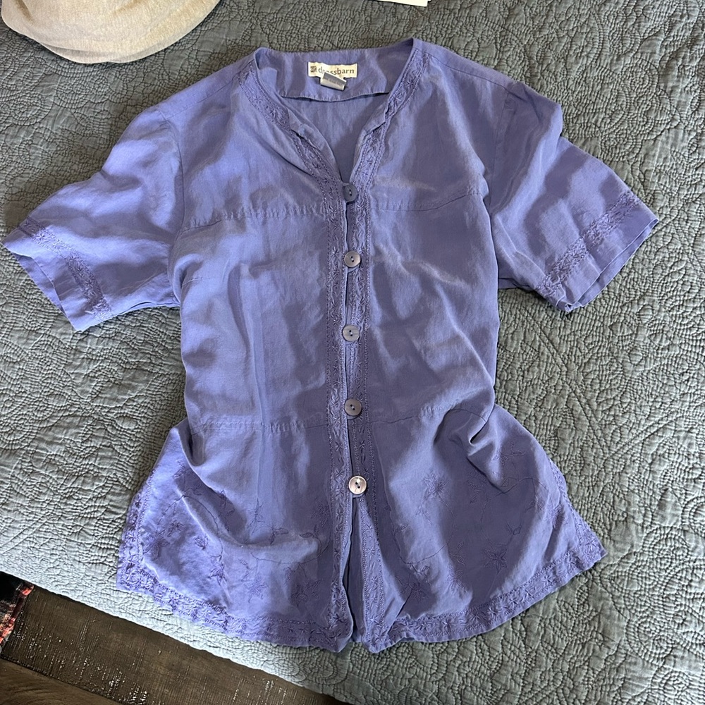Funky embroidered over shirt